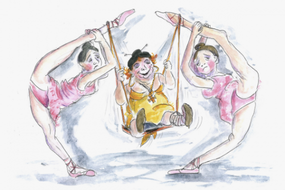 Overstretching 0.6 - Cartoons - Mike Howell - L3 Flex - Dance Teacher Training - Lisa Howell - The Ballet Blog
