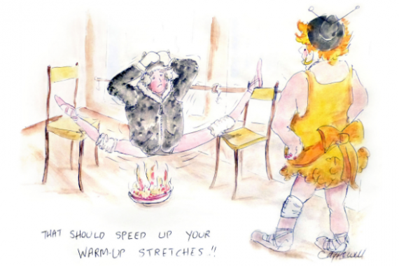 Oversplits - Cartoons - Mike Howell - L3 Flex - Dance Teacher Training - Lisa Howell - The Ballet Blog